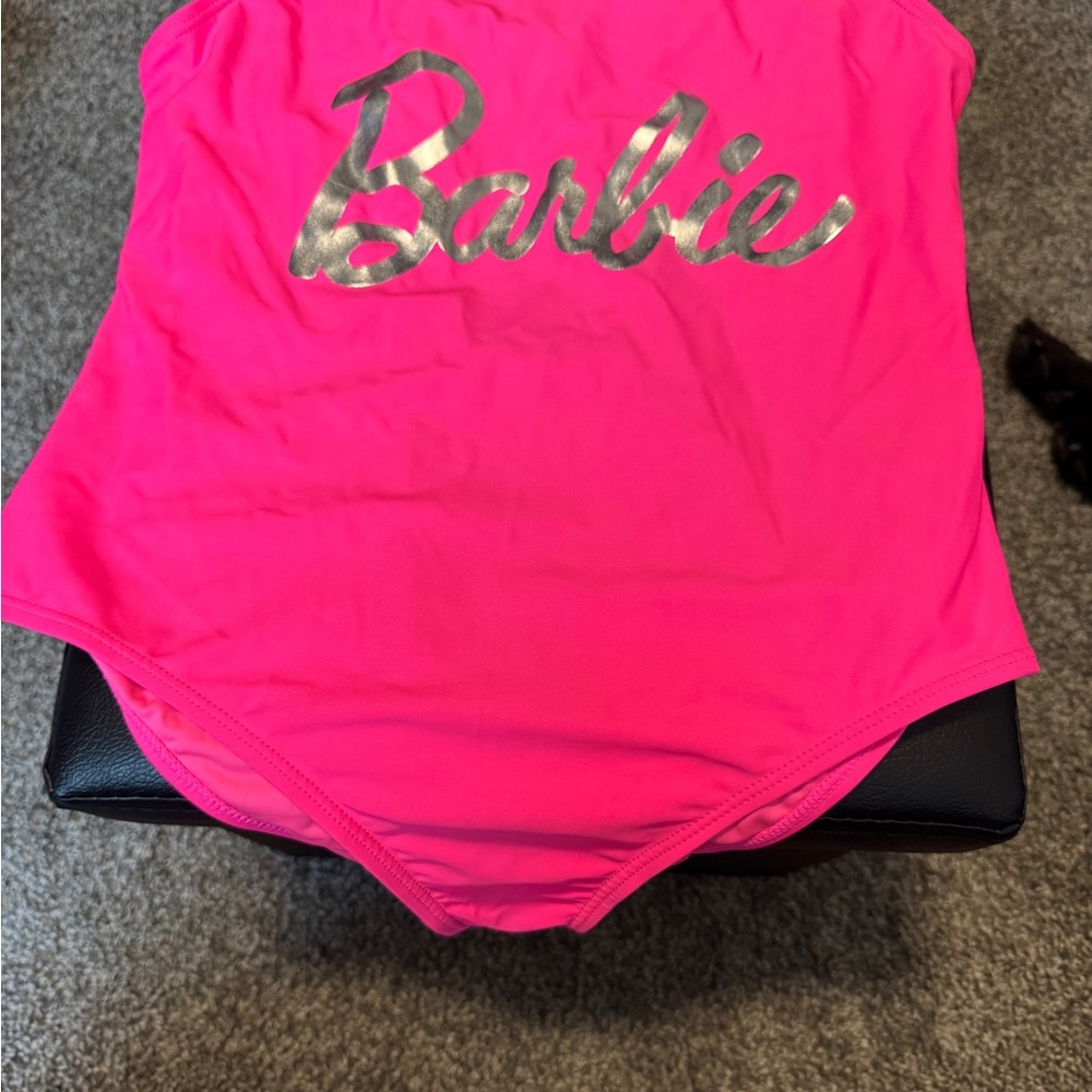 Barbie Pink and Silver One Piece Swimsuit